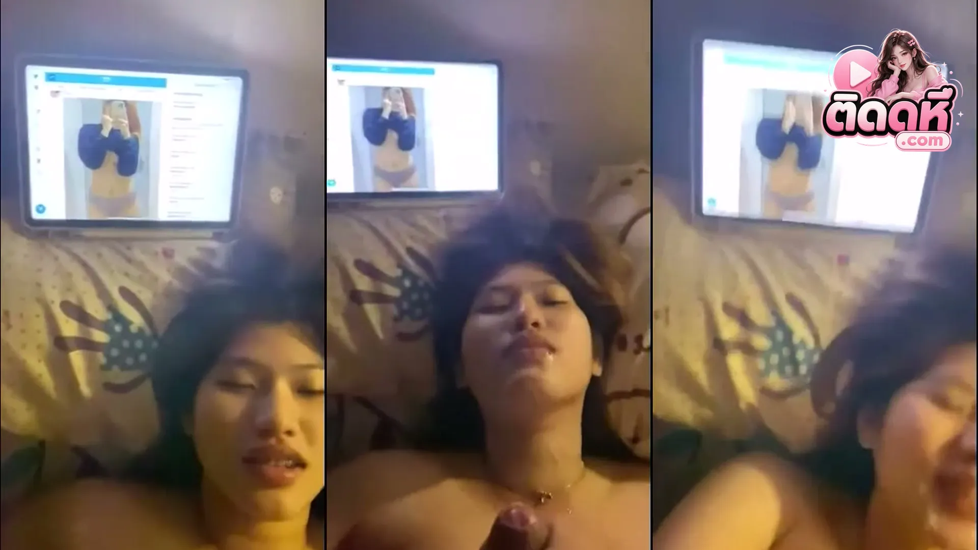 คลิปหลุดมาใหม่ สาวหน้าหมวย เปิดคลิปตัวเองโดนเย็ดไปด้วย เย็ดจริงไปด้วย ตอน 2